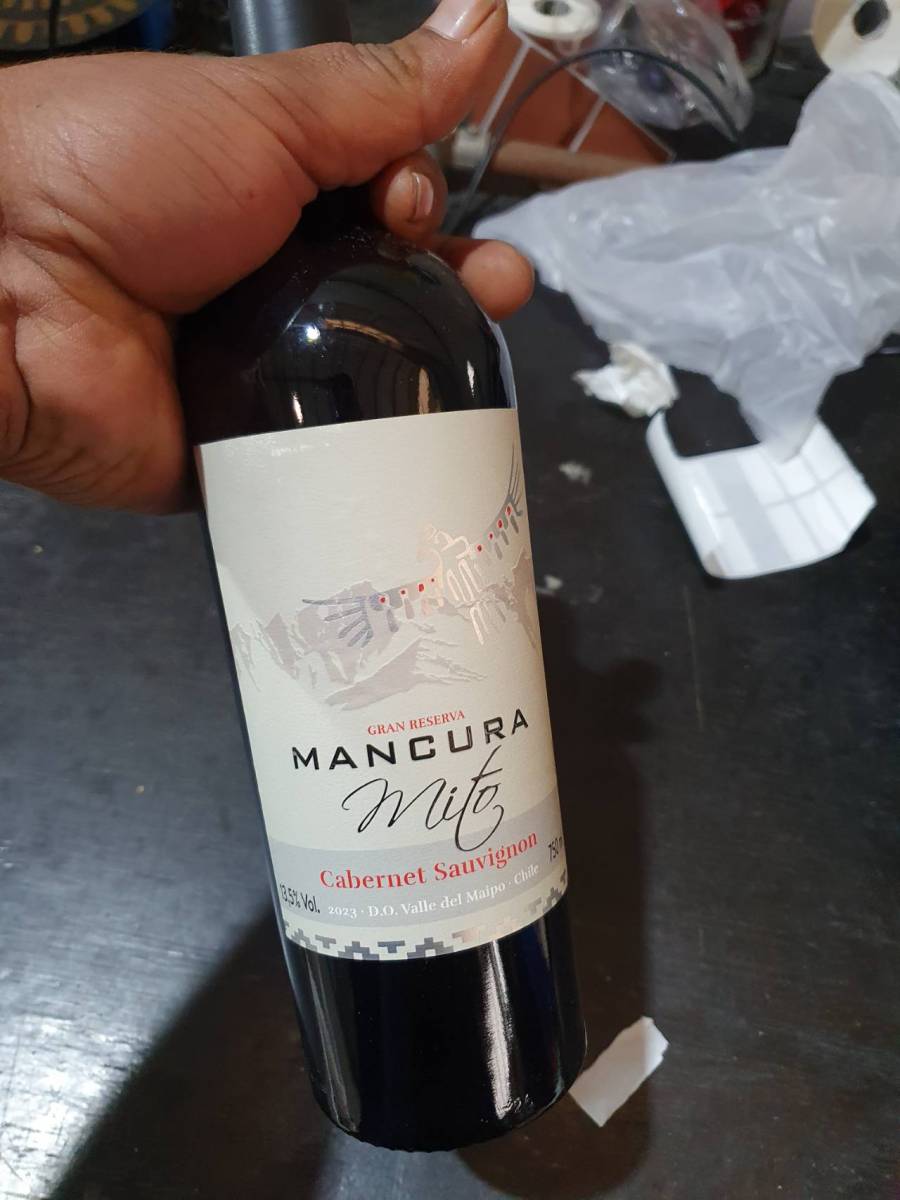 Vinho tinto Cabernet Sauvignon Gran Reserva Mancura Mito