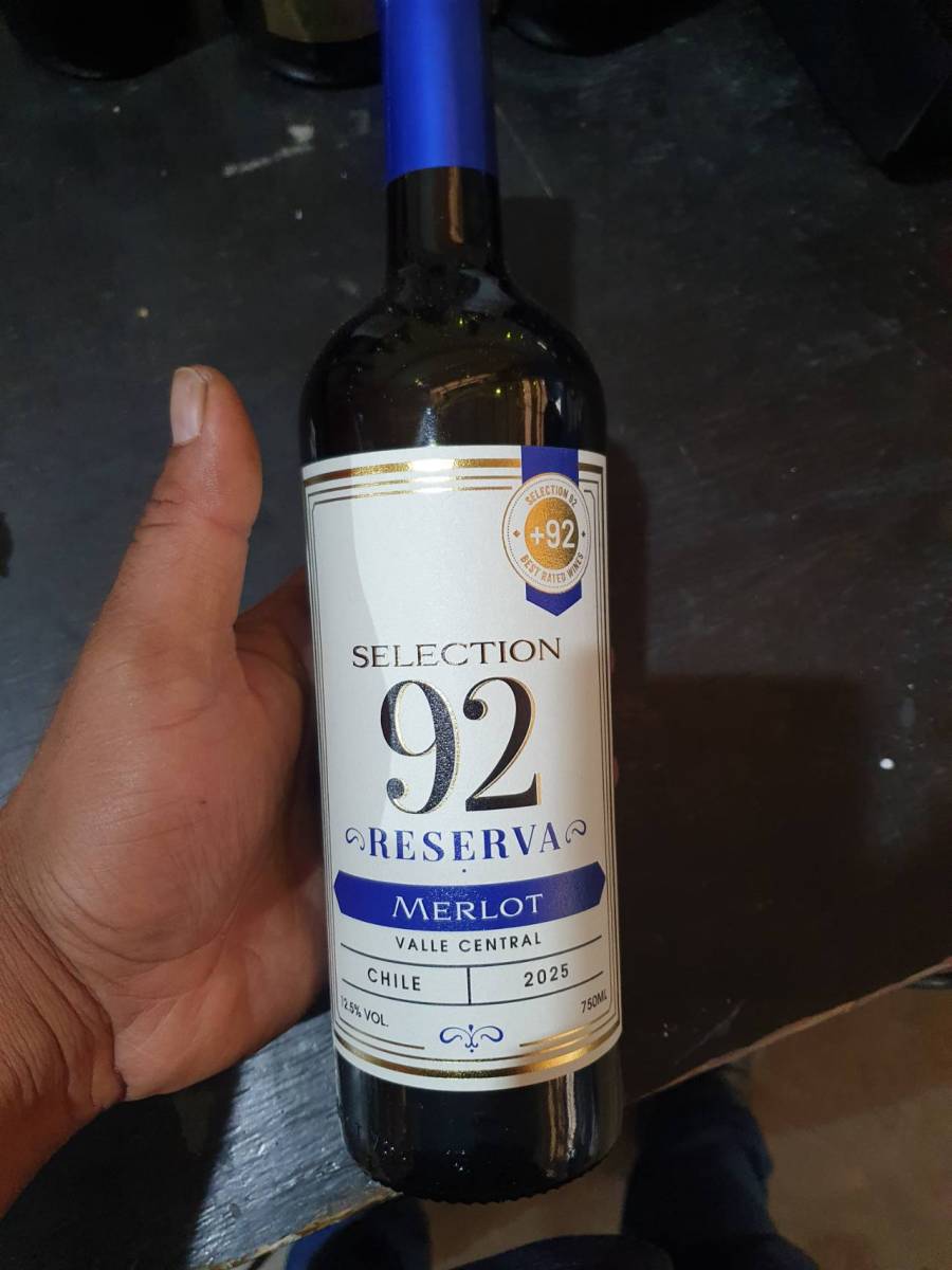 Vinho tinto Merlot Selection 92 Reserva