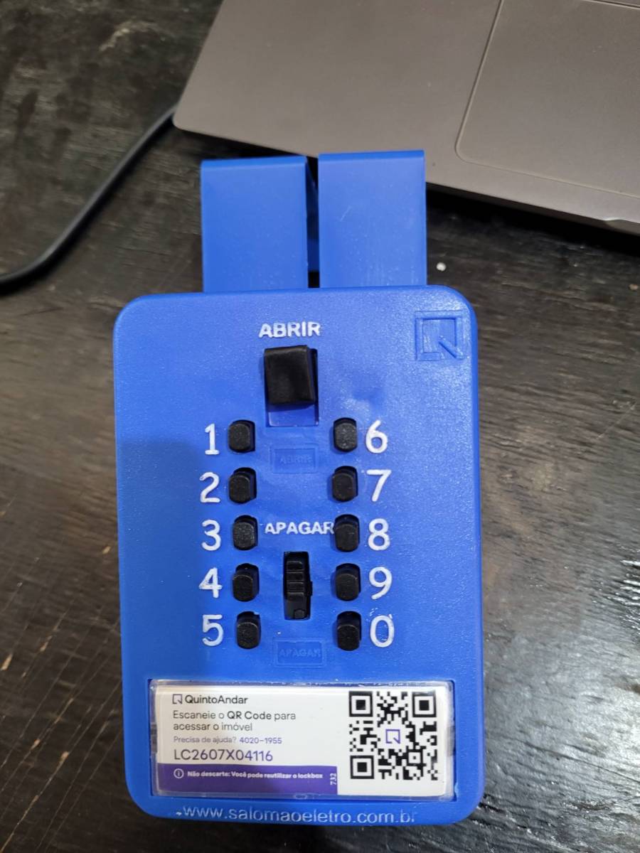Lockbox eletrônico para controle de chaves