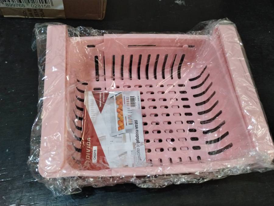 Organizador de geladeira retrátil