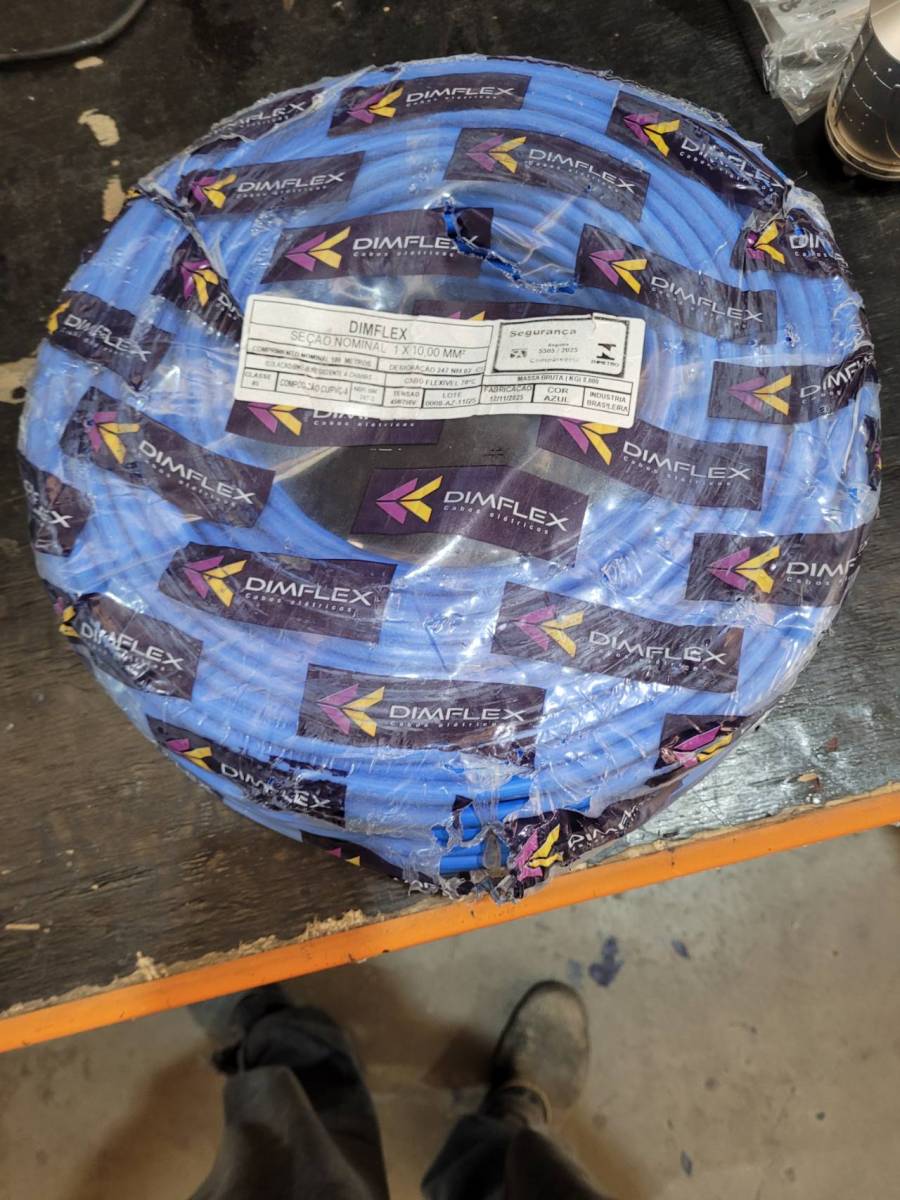 Cabo elétrico flexível 1x10,00 mm²
