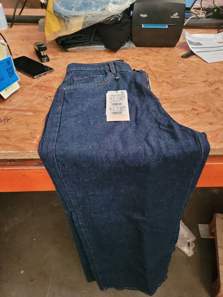 Calça jeans wide leg