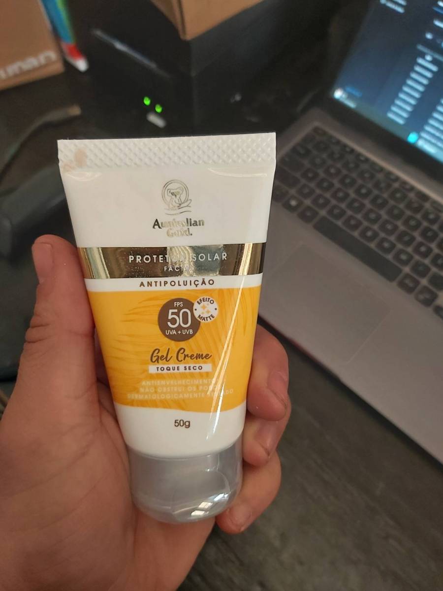 Protetor Solar Facial Gel Creme FPS 50 Toque Seco