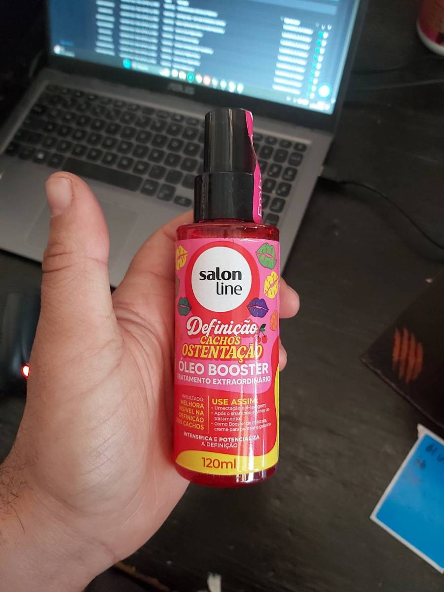 Óleo Booster para definição de cachos