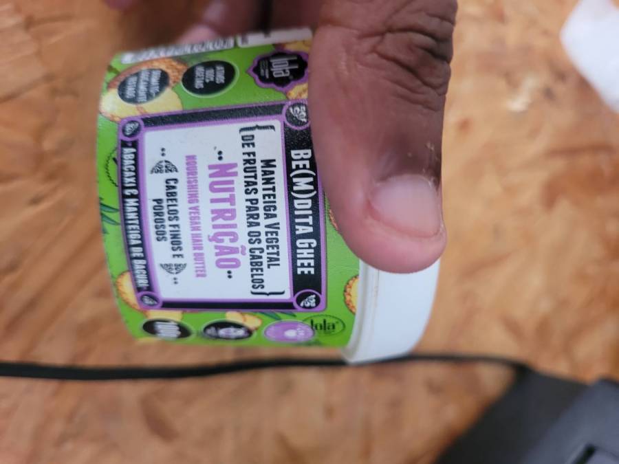 Manteiga vegetal de frutas para cabelos 'Nutrição'