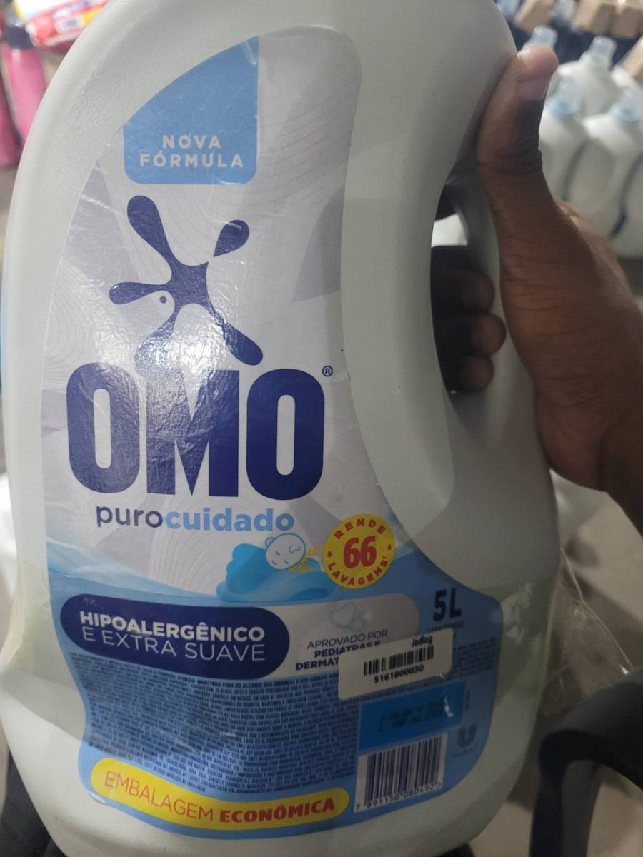 Detergente líquido hipoalergênico e extra suave