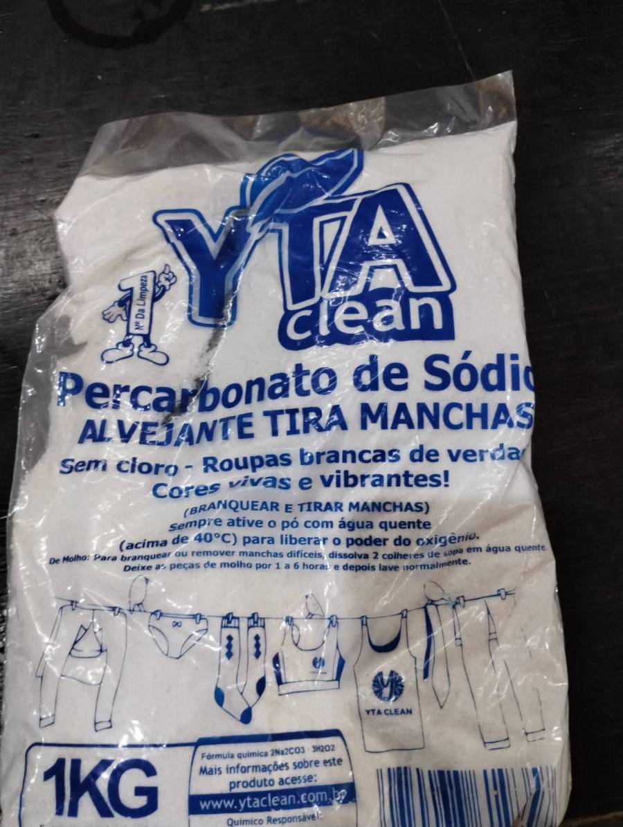 Percarbonato de Sódio - Alvejante Tira Manchas