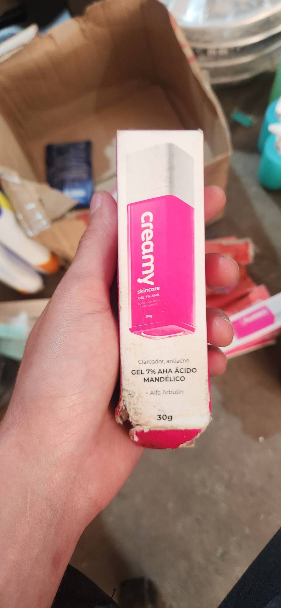 Gel Clareador e Antiacne com 7% Ácido Mandélico e Alfa Arbutin