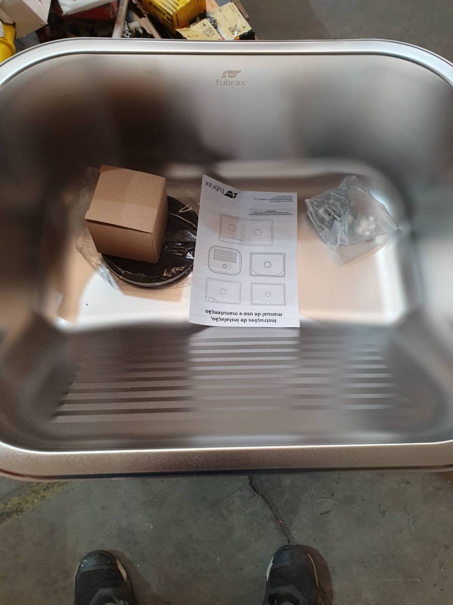 Cuba de aço inox para pia