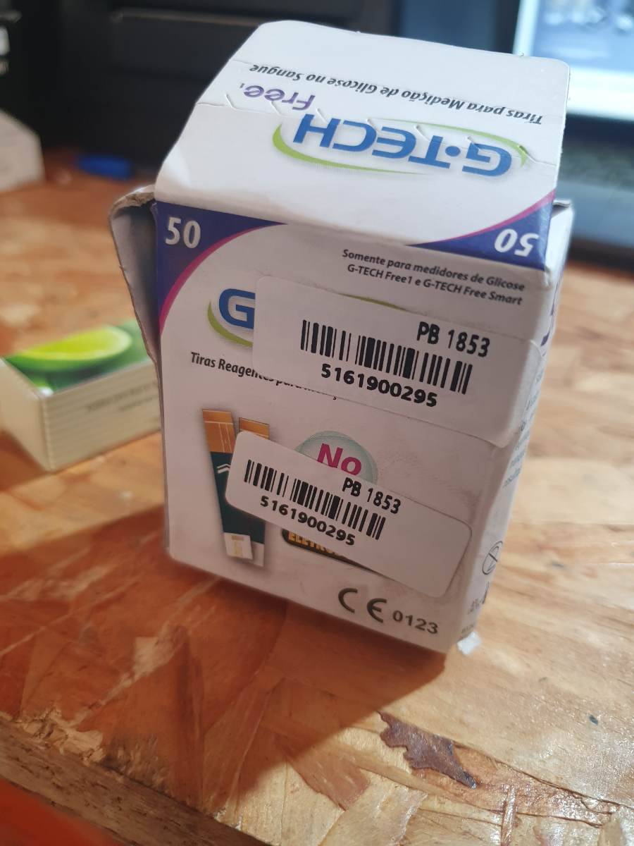 Tiras reagentes para medidor de glicose G-TECH Free