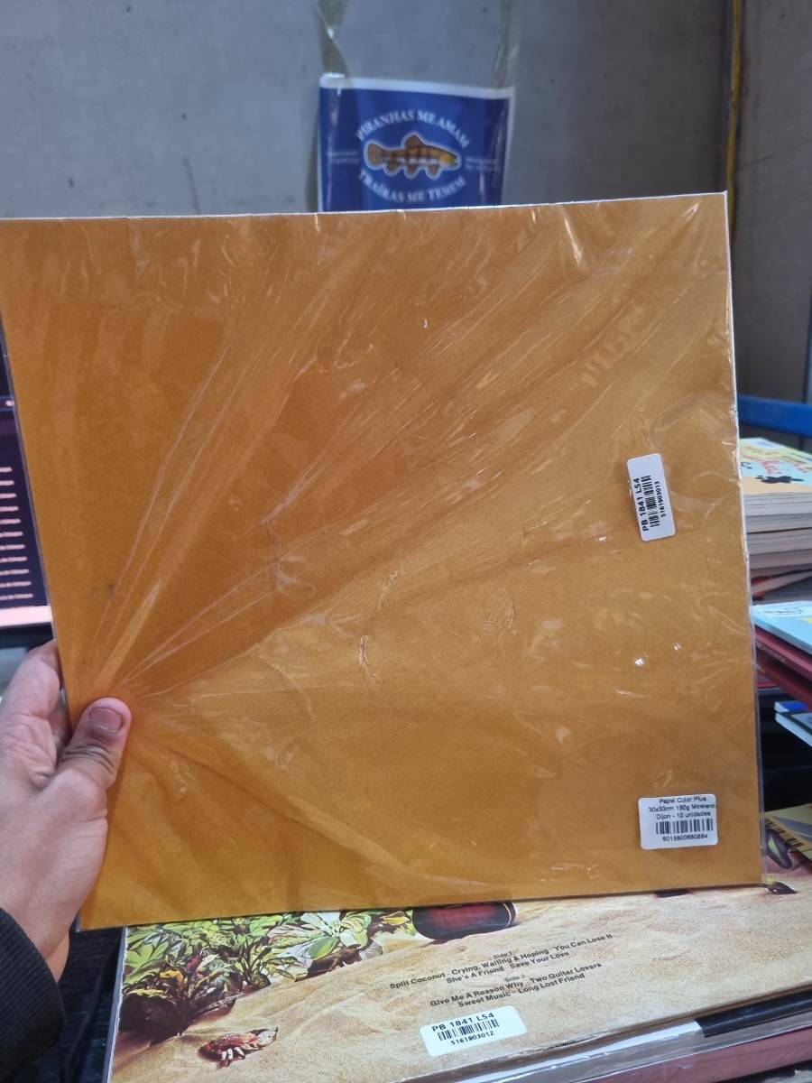 Papel Color Plus 30x30cm 180g Mostarda