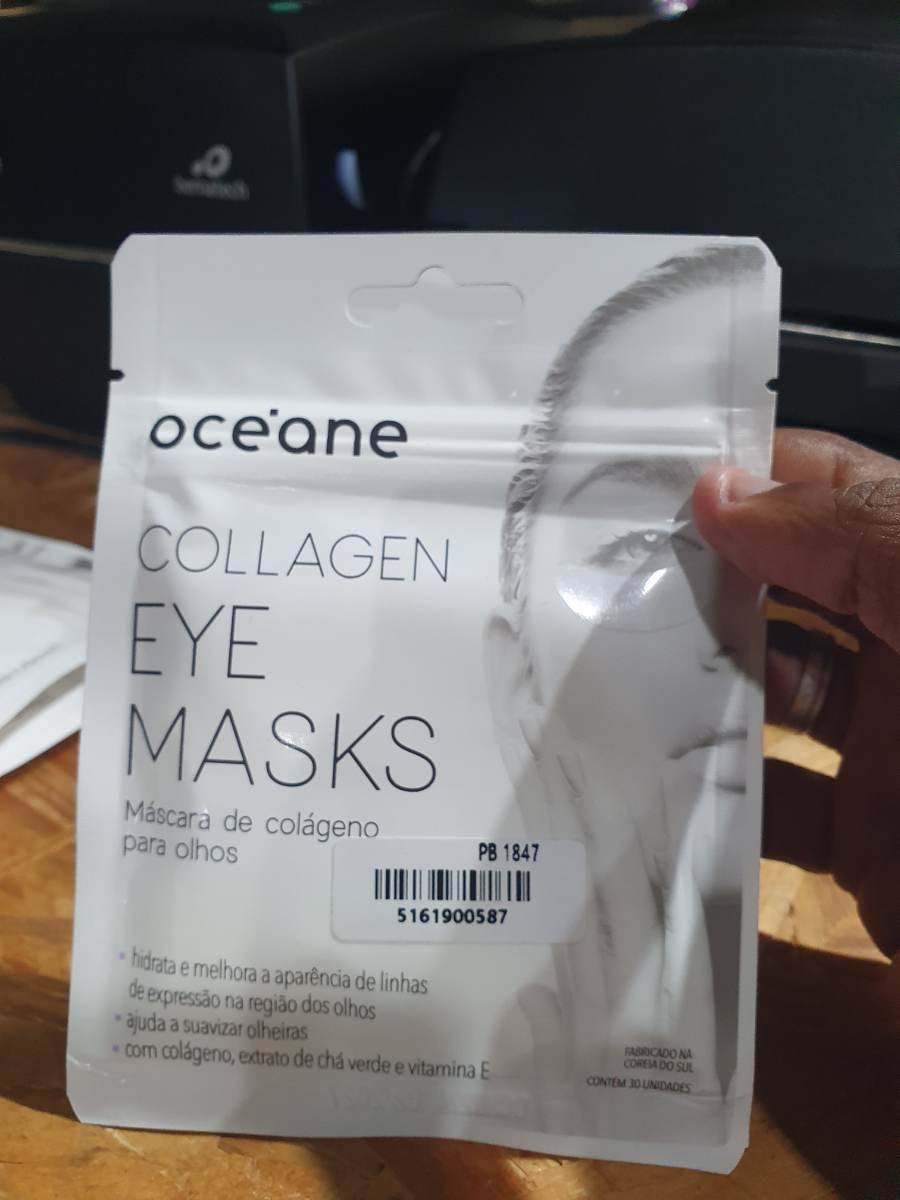 Máscara de colágeno para olhos