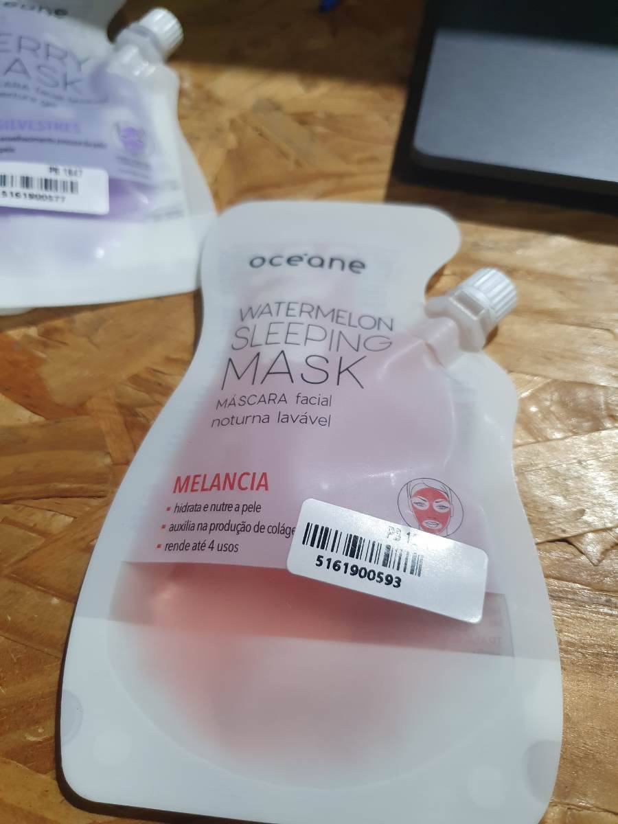 Máscara facial noturna lavável Watermelon Sleeping Mask