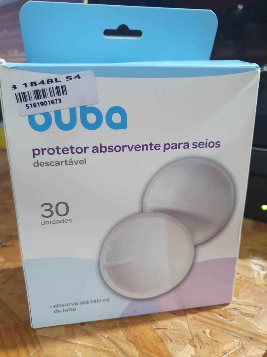 Protetor absorvente descartável para seios