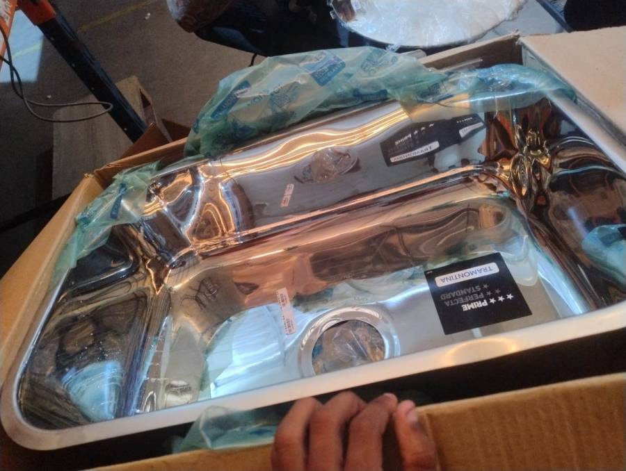 Cuba de aço inox para pia