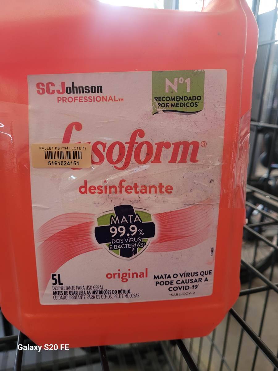 Desinfetante Isoform original