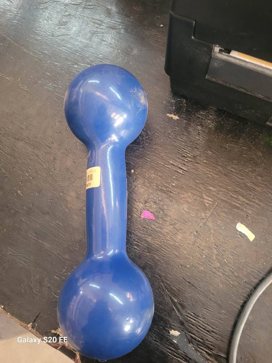 Halter de plástico azul