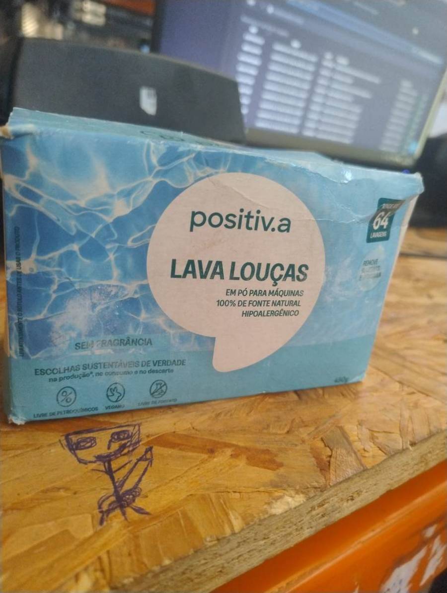 Detergente em pó para lava-louças