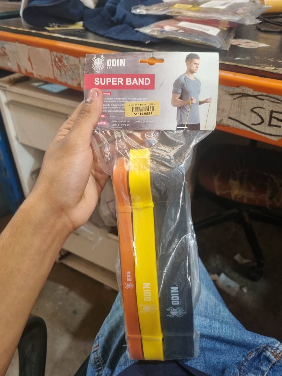 Kit de faixas elásticas para exercícios Super Band