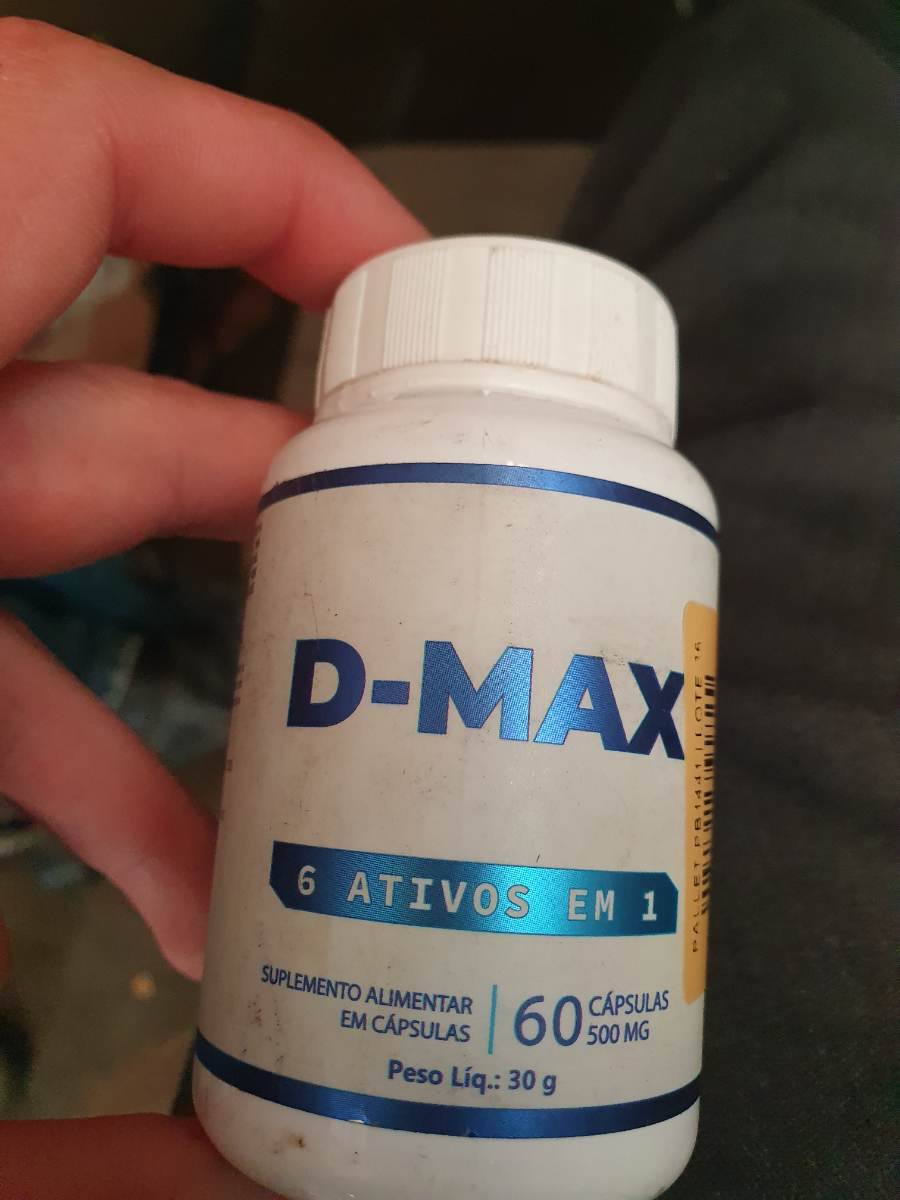 Suplemento alimentar em cápsulas D-MAX 6 ativos em 1