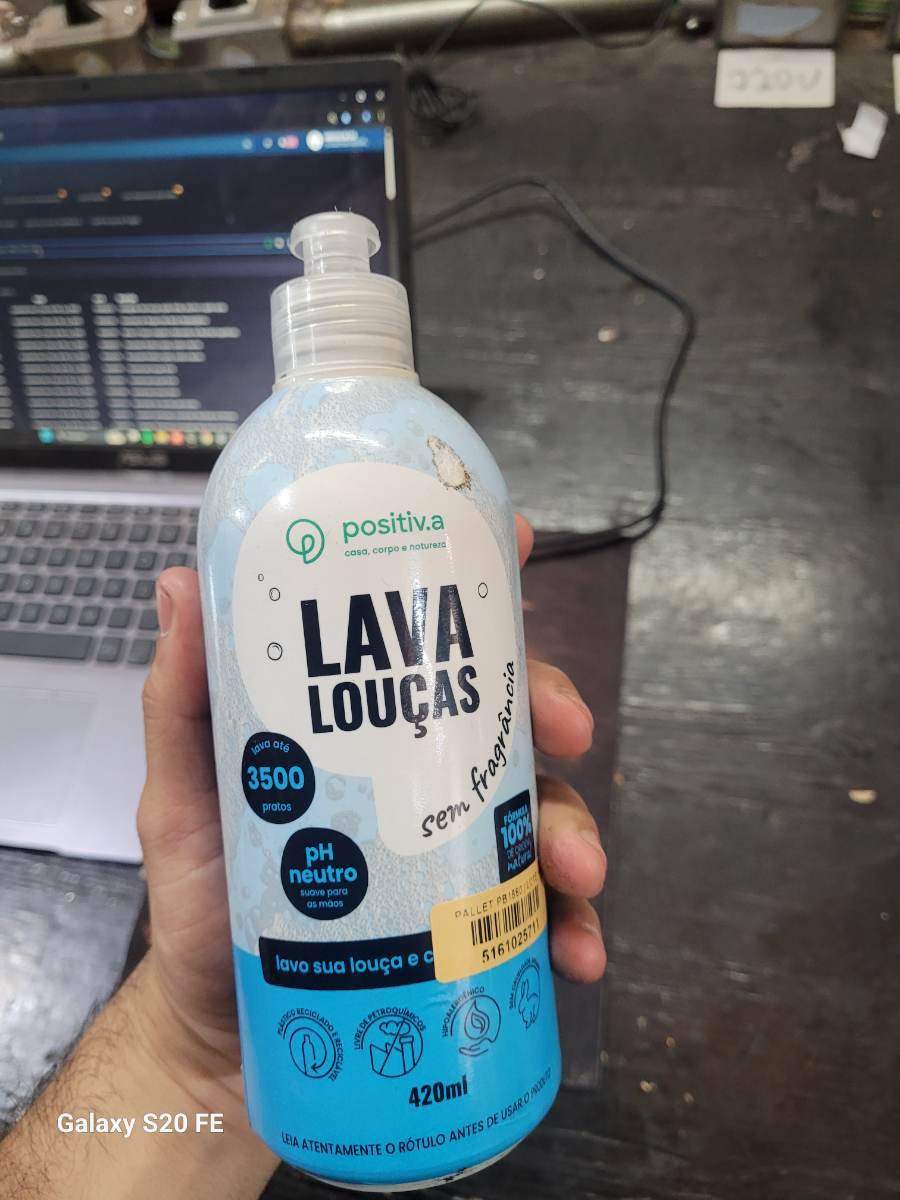 Detergente lava louças sem fragrância