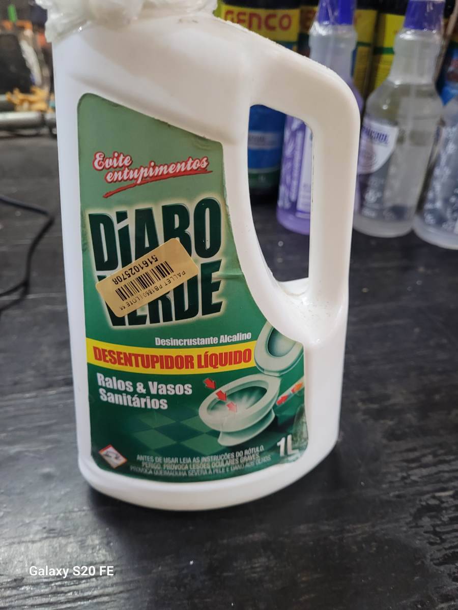 Desentupidor Líquido Diabo Verde
