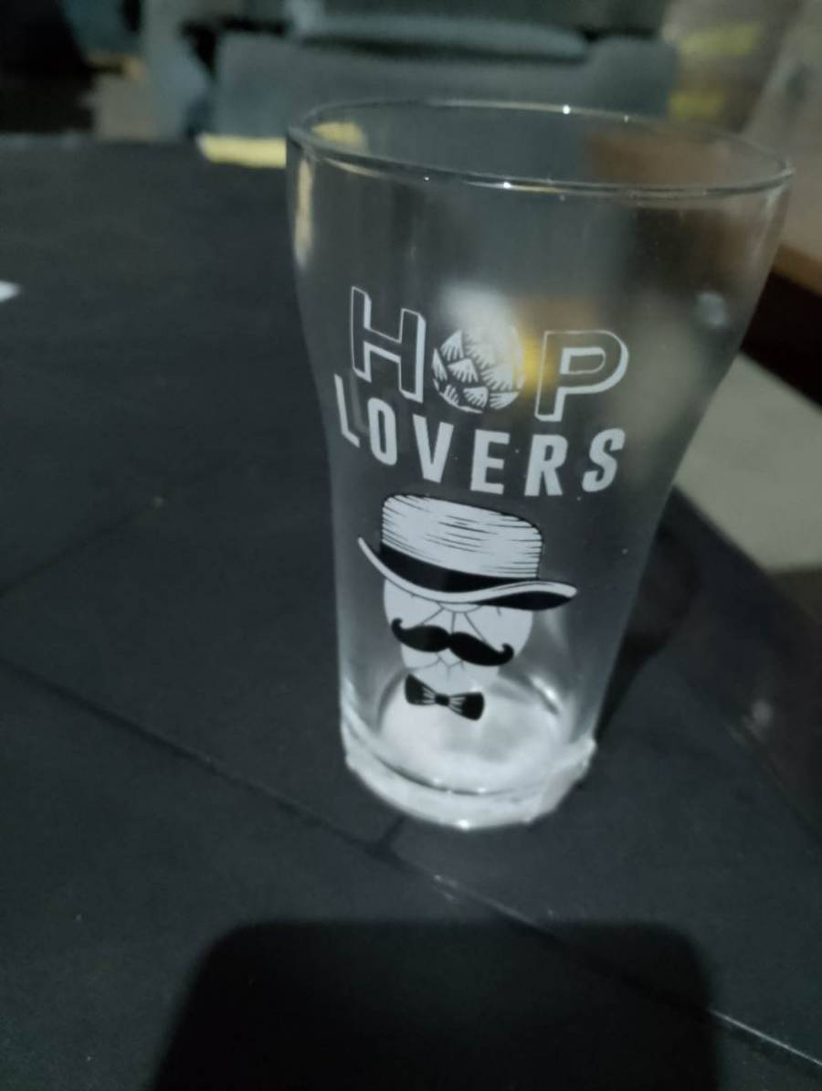 Copo de vidro decorativo para cerveja