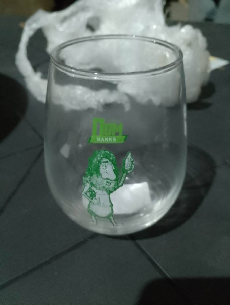Copo de vidro personalizado