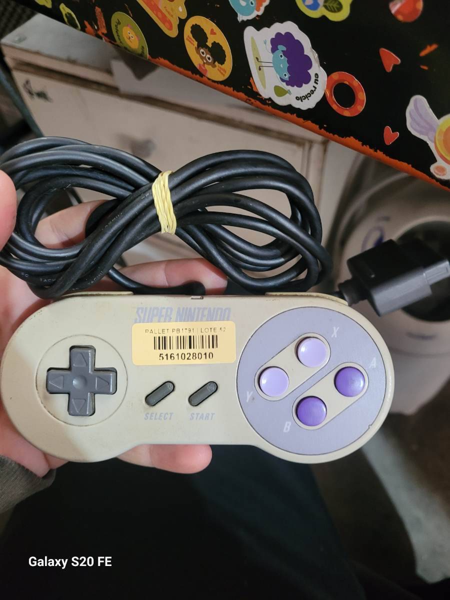 Controle Super Nintendo clássico