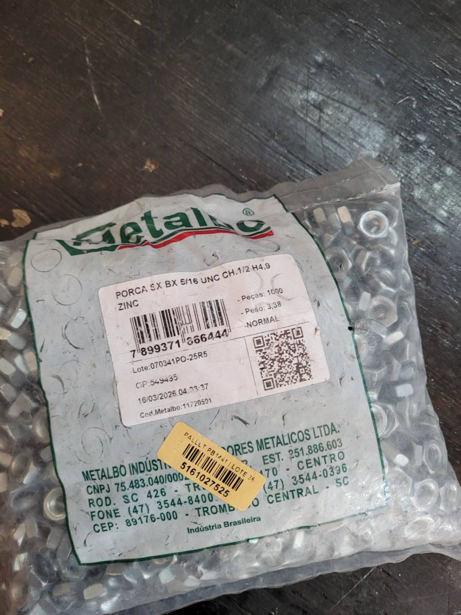 Porca sextavada baixa 5/16 UNC