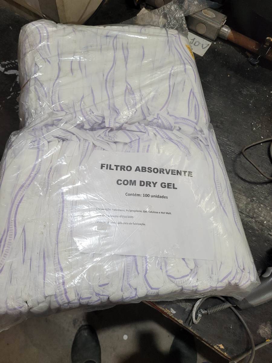 Filtro absorvente com dry gel