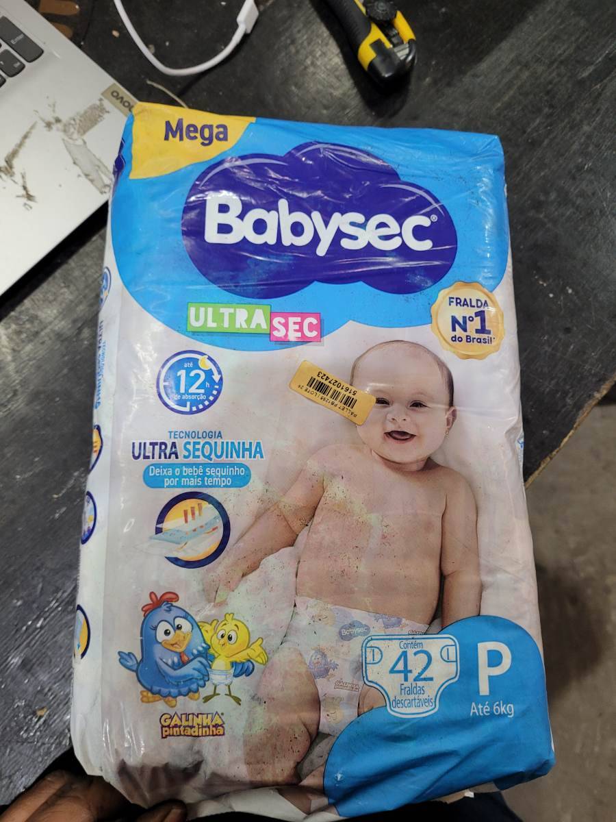 Fralda descartável Babysec Ultra Sec Mega P até 6kg