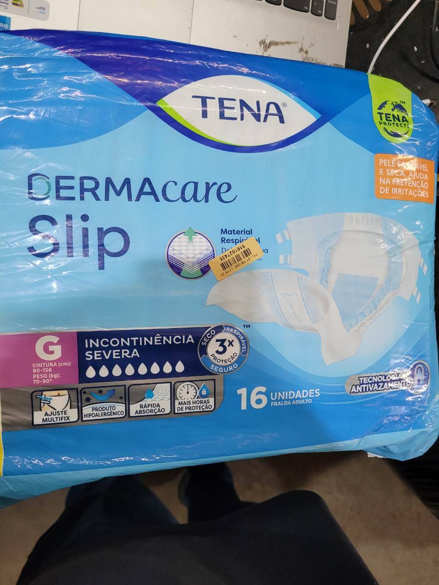 Fralda adulto TENA Dermacare Slip para incontinência severa