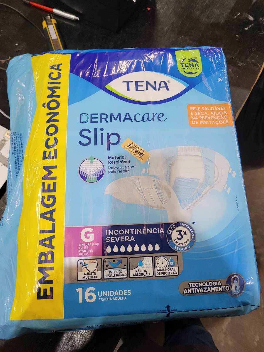 Fralda adulto TENA Dermacare Slip G para incontinência severa