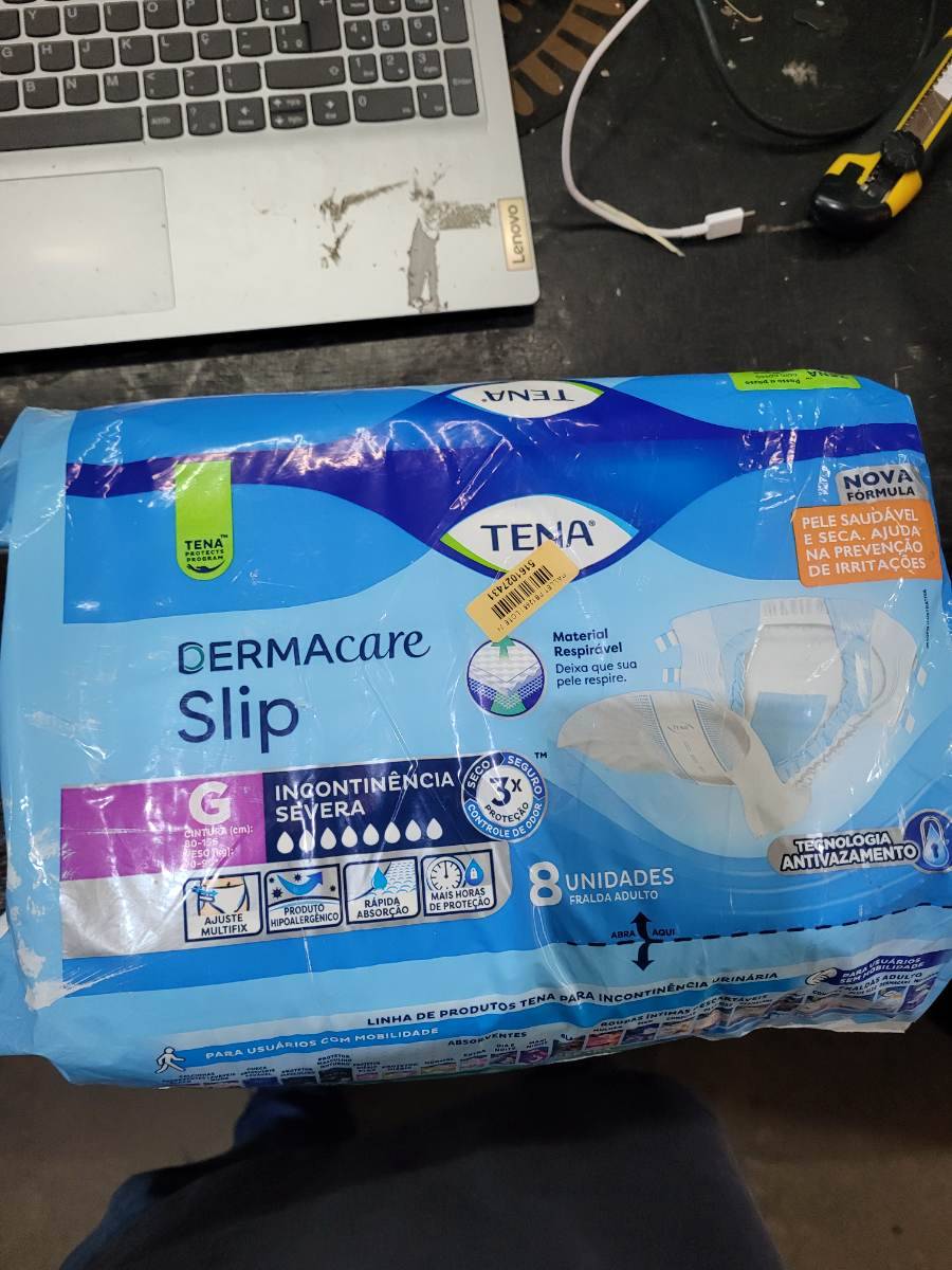 Fralda adulto Tena Dermacare Slip G para incontinência severa