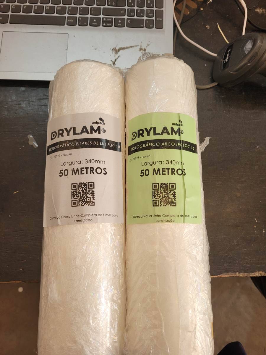 Filme holográfico para laminação Drylam