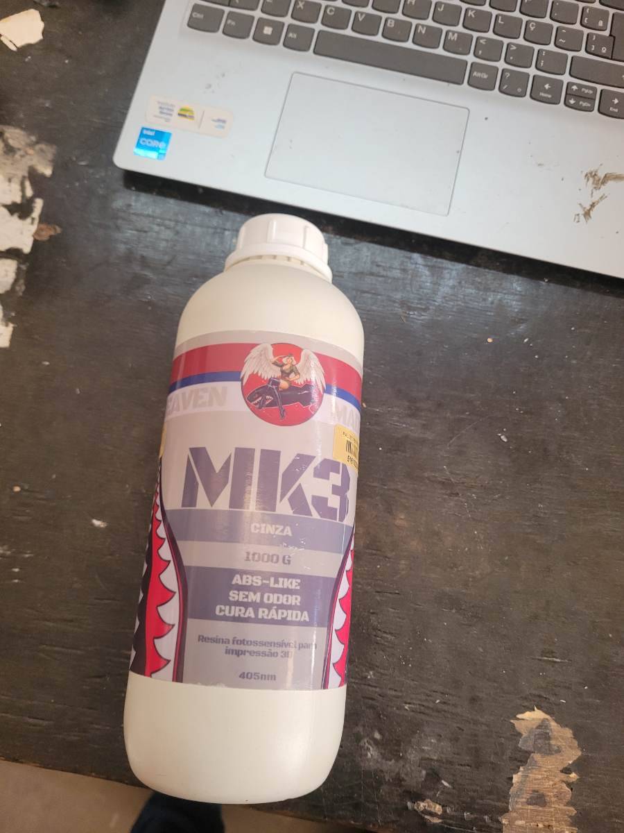 Resina fotossensível para impressão 3D MK3