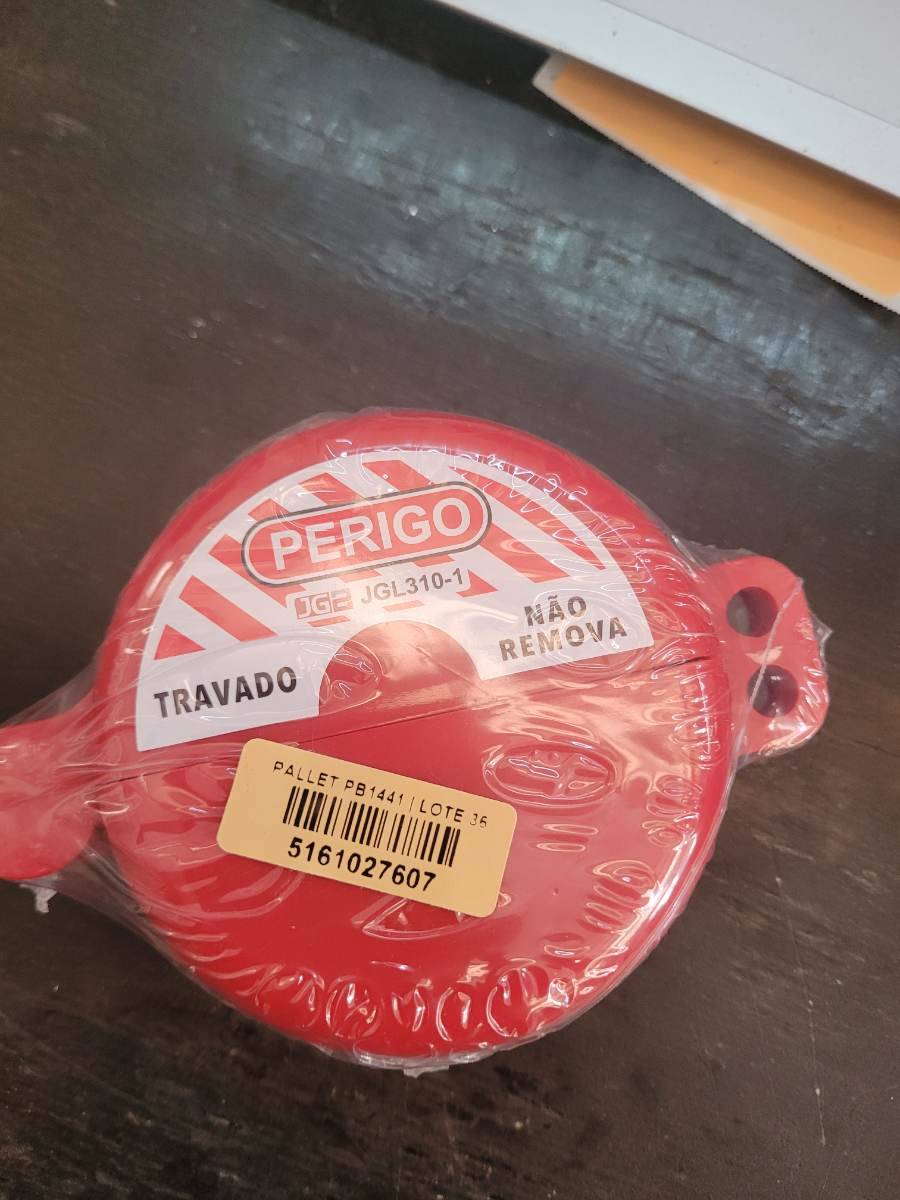 Lacre de segurança vermelho
