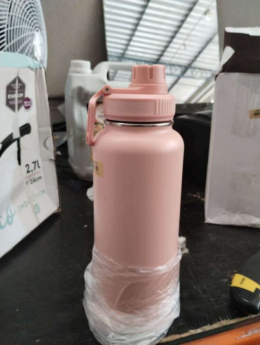 Garrafa térmica rosa