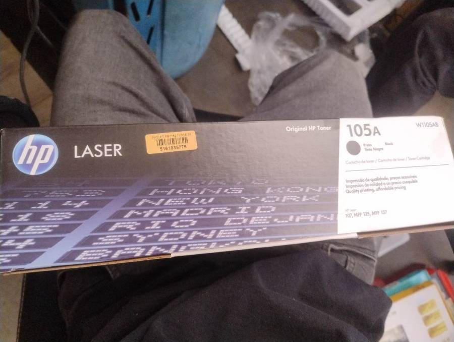 Cartucho de toner preto HP 105A