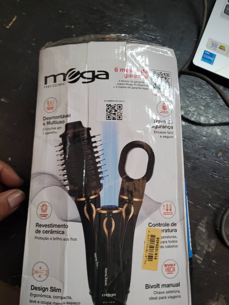 Escova modeladora profissional Mega