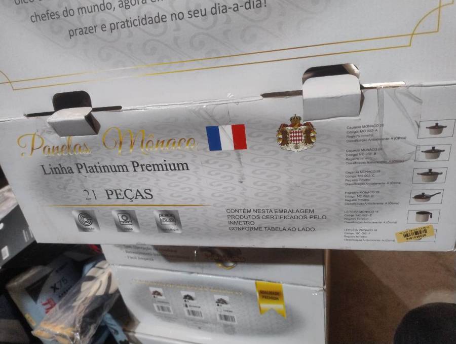 Jogo de Panelas Mônaco Linha Platinum Premium 21 Peças
