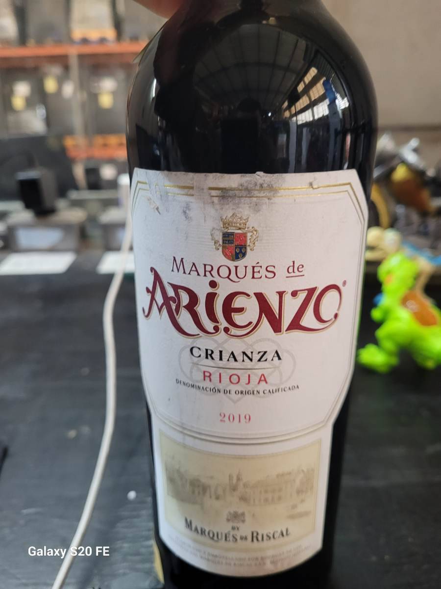Vinho tinto Marqués de Arienzo Crianza Rioja 2019