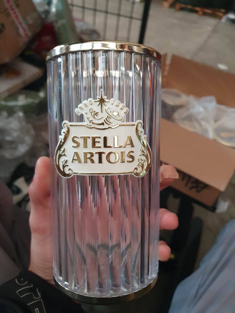 Copo de vidro Stella Artois