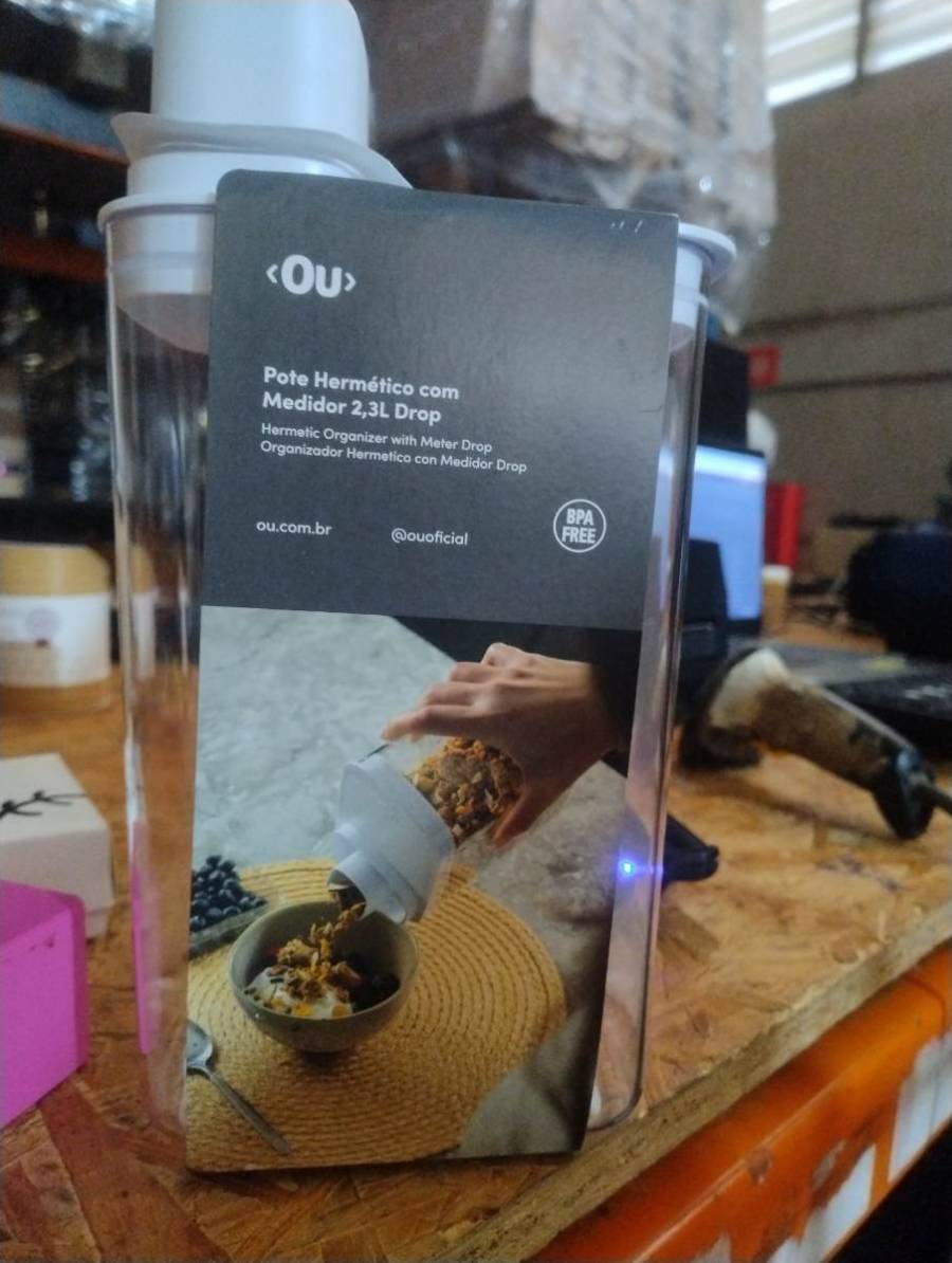Pote Hermético com Medidor 2,3L Drop