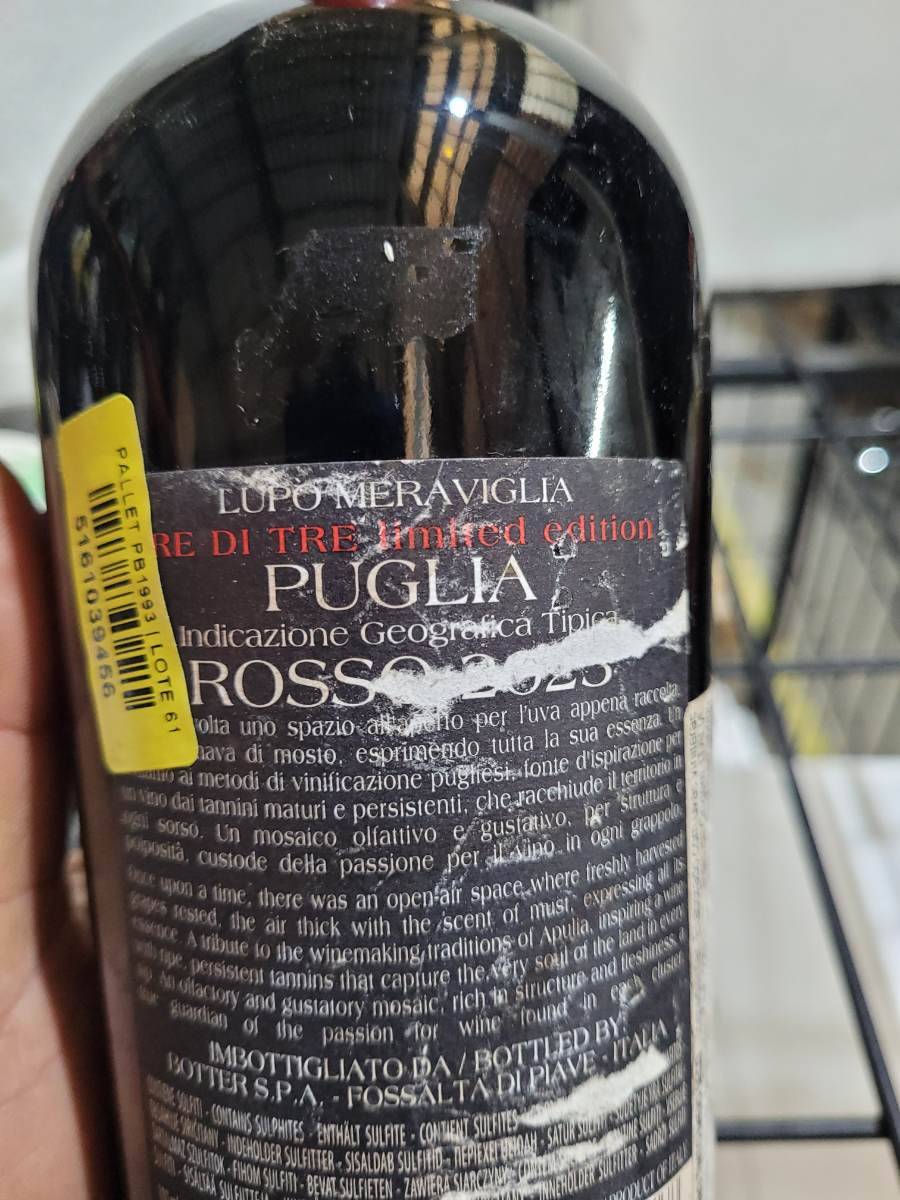 Vinho tinto Lupo Meraviglia Puglia Rosso 2023