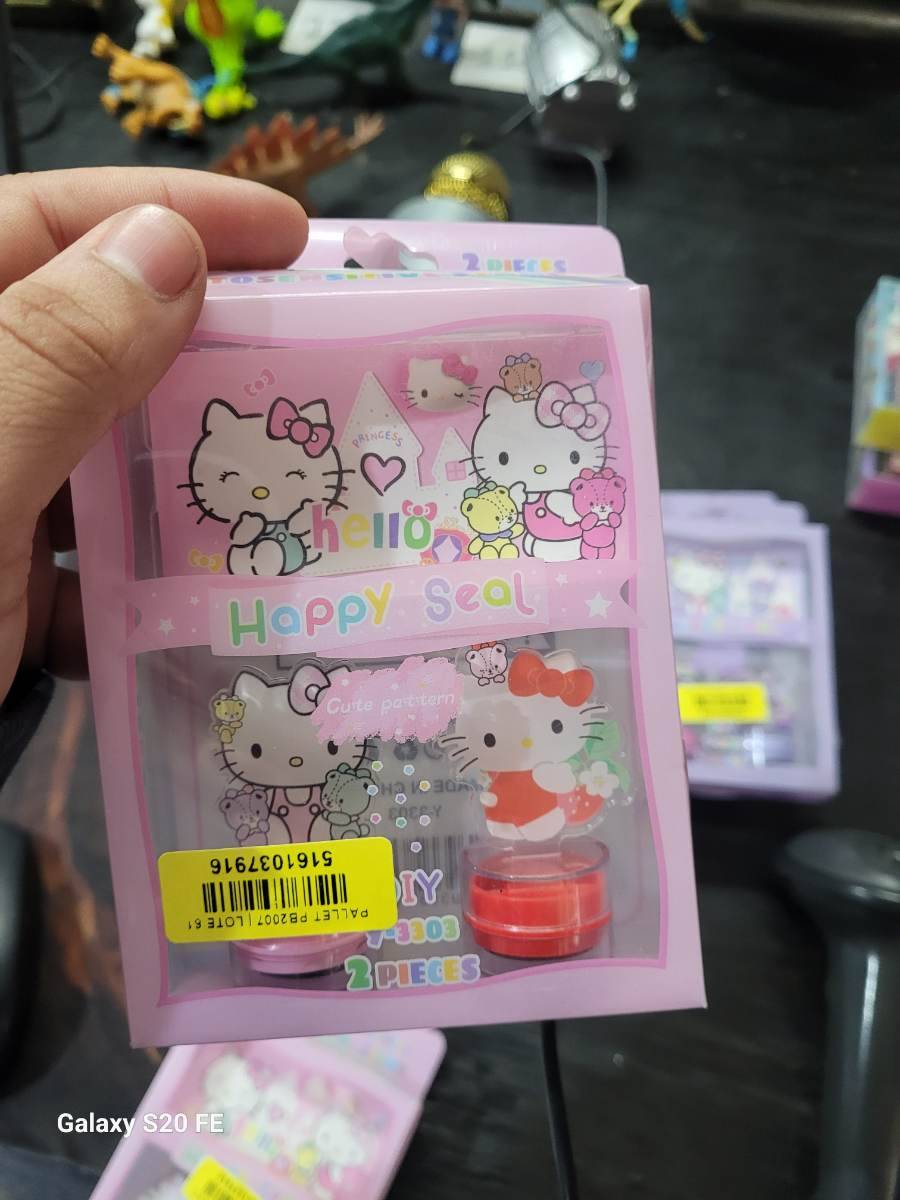 Kit de carimbos Hello Kitty 2 peças