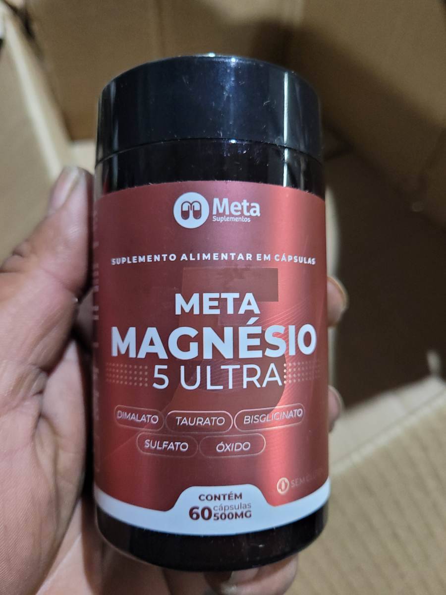 Suplemento alimentar em cápsulas Meta Magnésio 5 Ultra