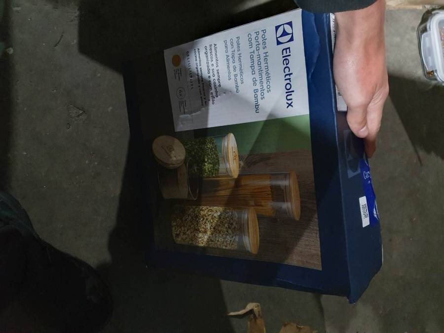 Potes Herméticos para Armazenamento com Tampa de Bambu