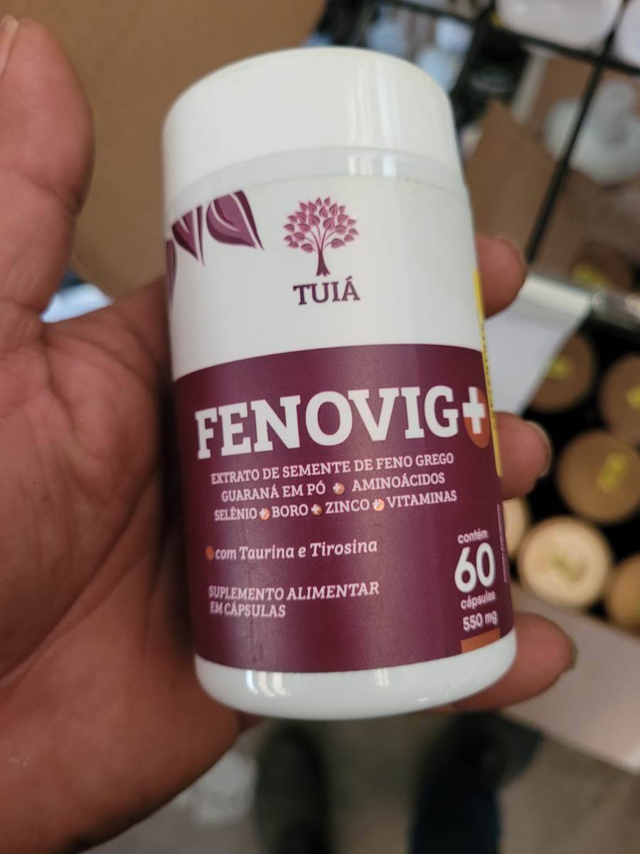 Suplemento alimentar em cápsulas Fenovig+